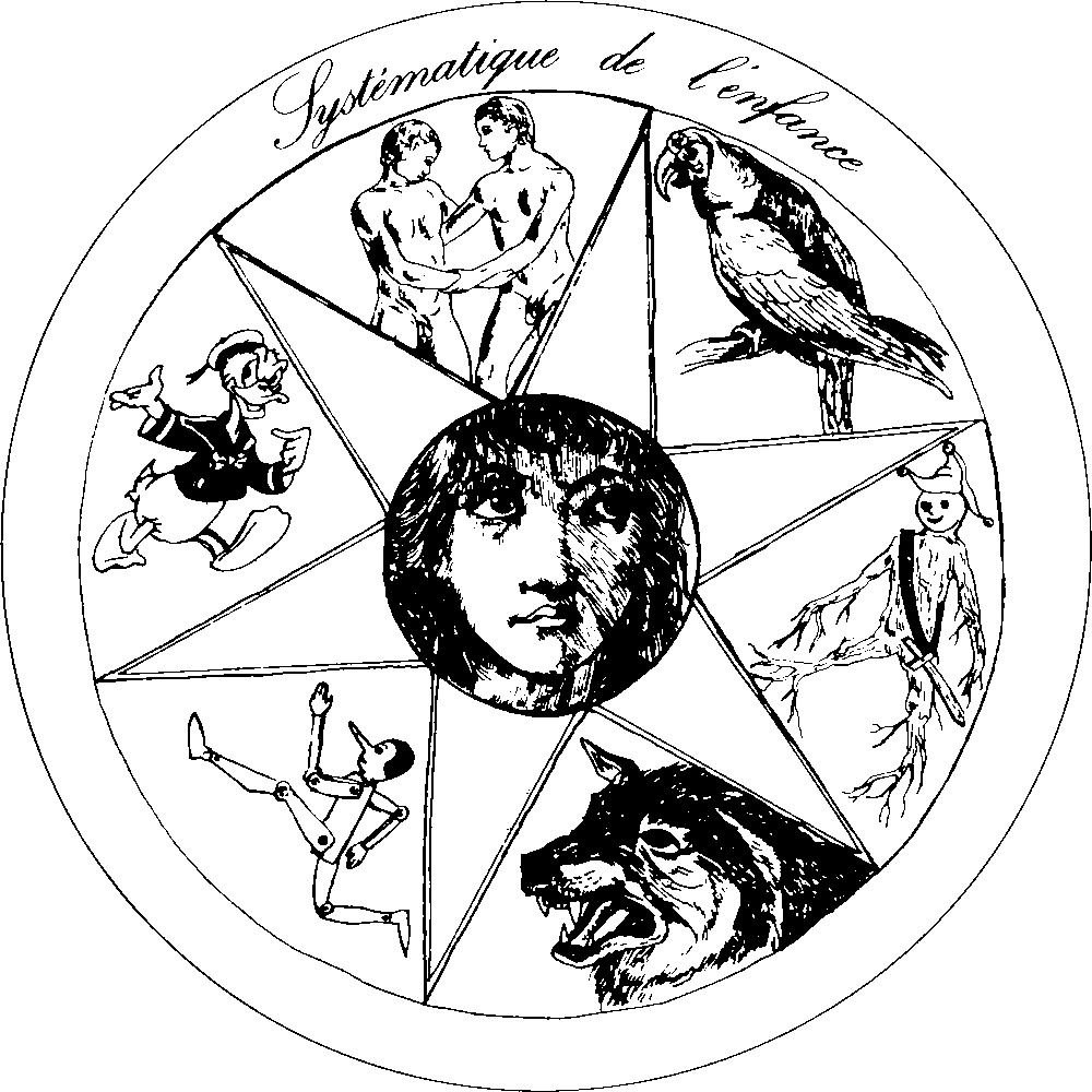 Systematic of childhood (Original drawing by Antoine Carriat)